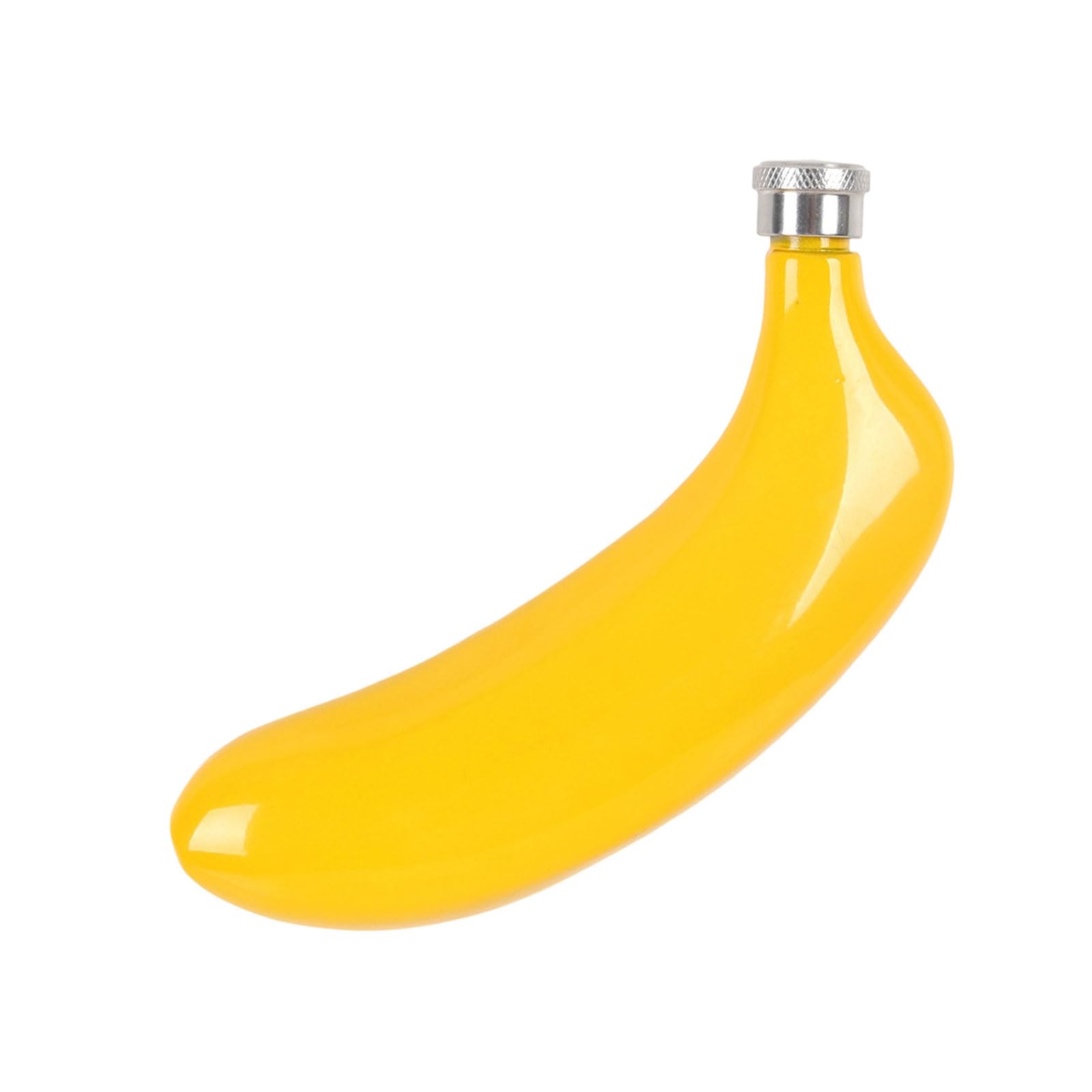 Tsophreniq 5oz Stainless Steel Banana Liquor Flask Pocket Bottle Drink Container for Hiking Fishing and Social Event Fishing Flask