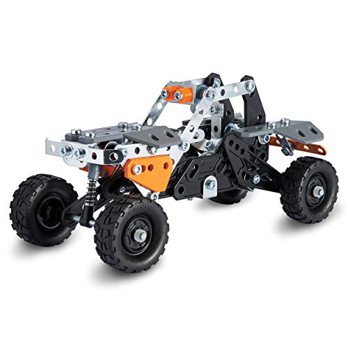 41+G9W+Ao2L MECCANO - 4X4 SUV DE Course 10 MODÈLES - 10 Modèles Différents de Véhicules A Construire avec Direction et Suspensions - 225 Pièces Et 2 Outils - Jeu de Construction - Jouet Enfant 8 Ans et +