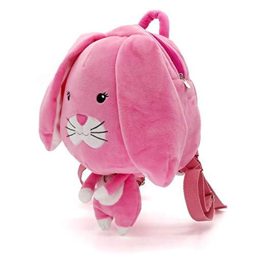 Babyhugs® Mochila de 4 vías con arnés de seguridad para niños pequeños rosa Pink Bunny - Plush
