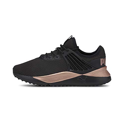 Image of PUMA Women's Pacer Future Sneaker, Black-Rose Gold, 8.5