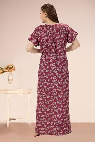 Image of Soulemo Women's Alpine Blended Printed Nighty 1635