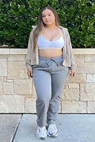 Pantalon de jogging en coton pour femme avec bas ouvert OUGES - 3