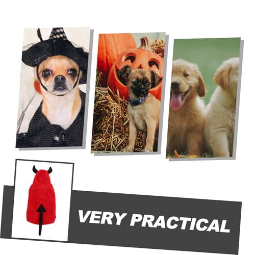 Disfraz para perros y gatos Halloween BESPORTBLE S rojo miniatura 3