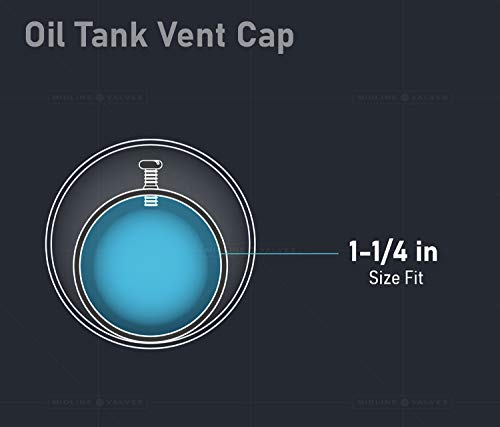 Image of Midline Valve S1505 Oil Tank Vent Cap 1-1 /4 in. Zinc Plated Galvanized Steel