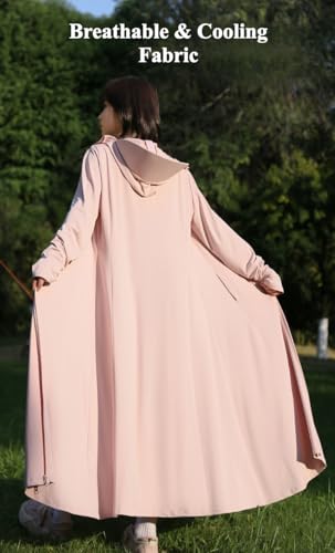 Full Body Coverage Sun Protection Clothing Women with Sunshield Visor UV Protection UPF50+ Cooling Sun Clothes4