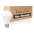 Lumiverse 24 Pack A19 Led Light Bulb, 9 Watt [60W Equivalent], 5000K Daylight White, E26 Base Bulb, Non-dimmable, 800lm Light Bulbs, UL Listed
