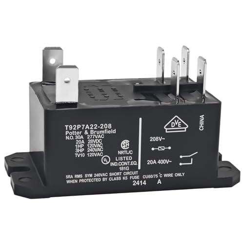 Relais CVC et equipements industriels T92P7A22-208 pour remplacer un contacteur de climatisation
