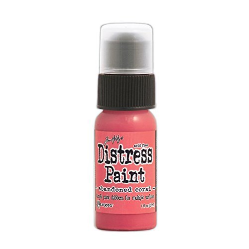 Ranger Tim Holtz Distress Paint February Color of the Month  Coral Abandoned by Tim Holtz