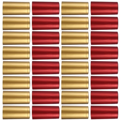 DECORNIJIA 200 Piezas Cápsulas Termorretráctiles para Botellas de Vino Rojo y Dorado Tapones Desechables Resistentes para Sellado y Decoración Fáciles de Usar para Almacenamiento y