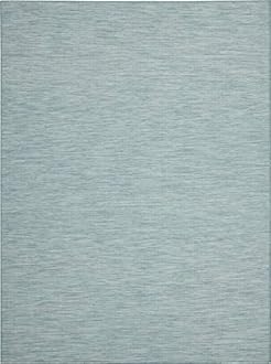 Nourison Home Positano Aqua 6' x 9' Area Rug - Easy Clean, Non Shedding, Bed Room, Living Room, Dining Room, Kitchen (6' x 9')