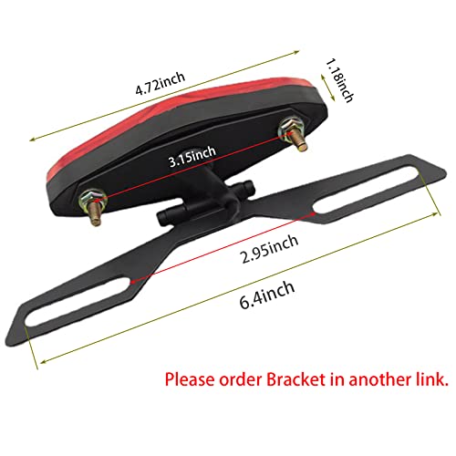 Jaxiria Motorcycle Rear Tail Light 12V 15 Leds Brake Stop Running Lights For Quad Atv Dirt Bike Chopper #TOP4