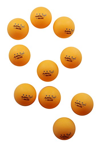 Mapol 50- Pack Orange 3-Star Premium Ping Pong Balls Advanced Training Table Tennis Ball #TOP3