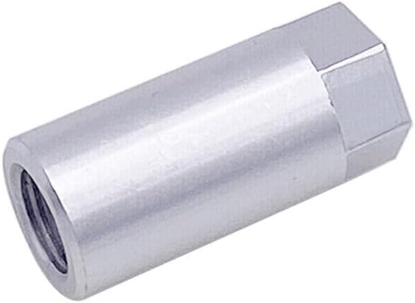 Fuel Rail Pressure Gauge Adapter Compatible with Ford Service Port Schrader Valve Adapter Silver