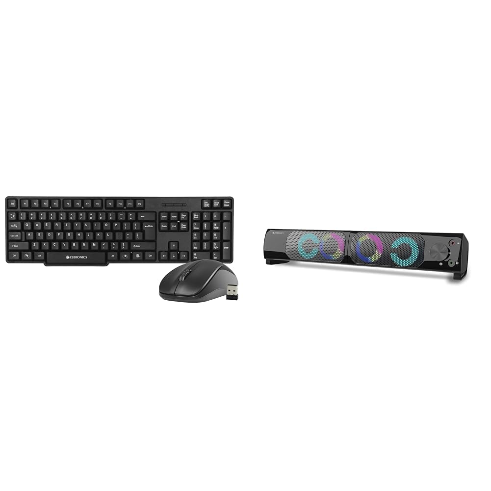 Zebronics Zeb-Companion 107 USB Wireless Keyboard and Mouse Set with Nano Receiver (Black) (B0BPRG7L4T) Amazon Price History, Amazon Price Tracker