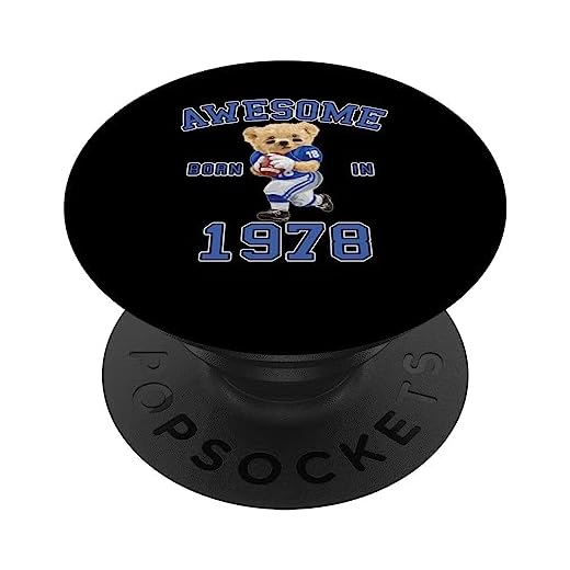 45 Cumpleaños Hombre Mujer 1978 Impresionante American Football PopSockets PopGrip Intercambiable