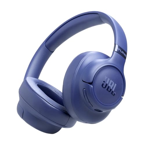 JBL Tune 780 NC Casque Supra-auriculaire sans Fil, autonomie jusqu'à 76 h, Réduction de Bruit Adaptative, Smart Ambient, Google Fast Pair, Microsoft Swift Pair, Bleu