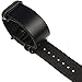 Infantry® 22mm 5 Black Rings Genuine Leather Watch Strap Band Stainless Steel Buckle - Black