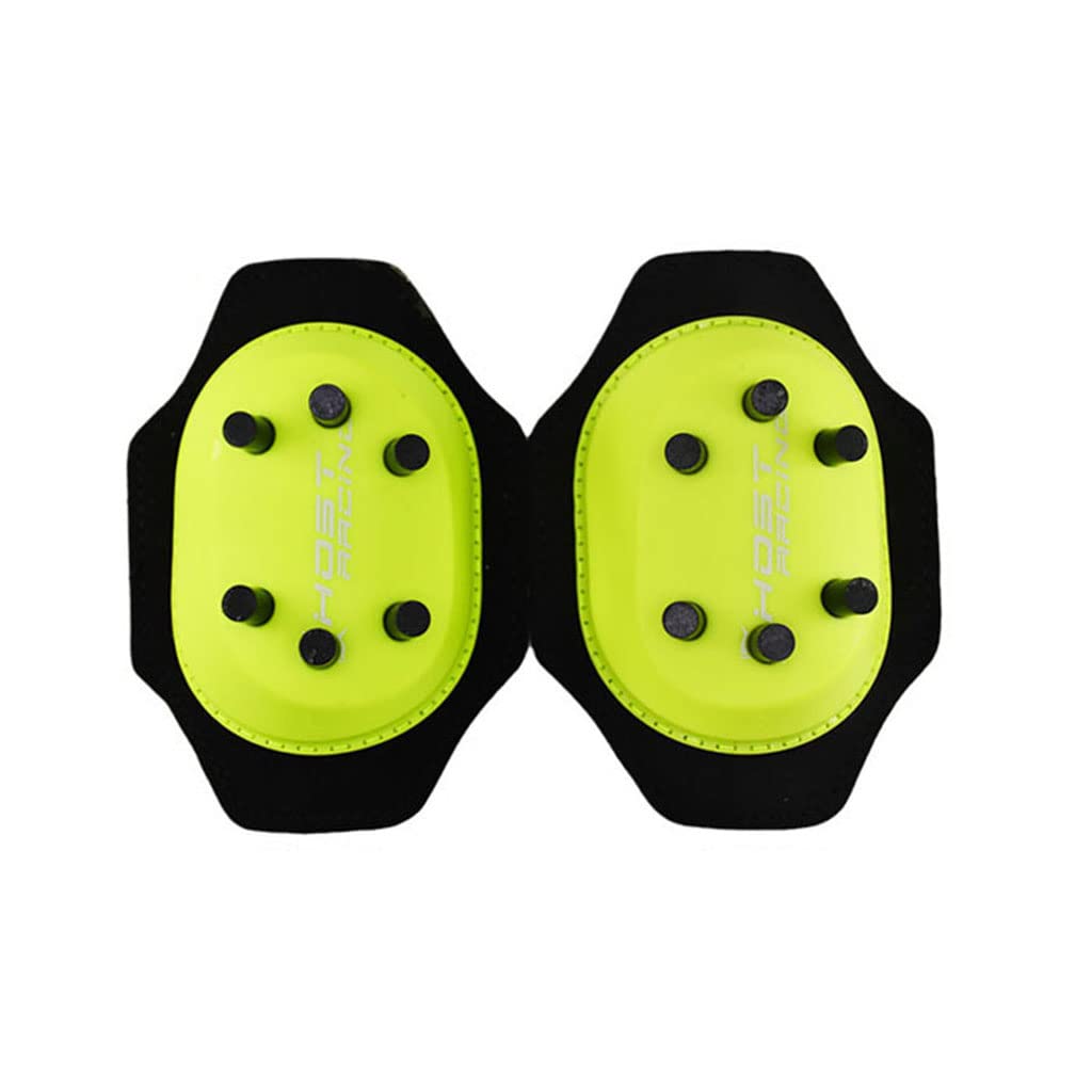 2Pcs Durable Motorcycle Knee Pad Slider Spark Grinding Bag with 12/20 Firepower Point Pants Grinding Bag - Black