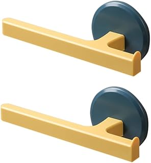 OUNONA 2 Piezas Soporte de Toalla Pared Barra de Toalla sin Taladro Organizador de Almacenamiento Color Azul