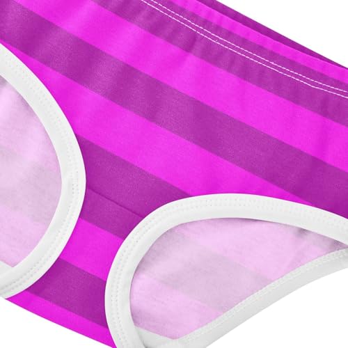 Hot Pink Purple Stripe Toddler Girls's Underwear 2T4