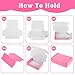 50 Packs Shipping Boxes Cardboard Corrugated Mailer Packaging Boxes for Small Business Cute Small Box Cardboard Carton Box Mailers for Packaging Product(Pink,6 x 4 x 1.6 Inches)