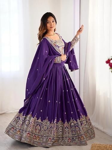 Image of Suppar Sleave Women's Embroidered Anarkali Gown with Dupatta | Traditional Ethnic Wear for Wedding Occasions