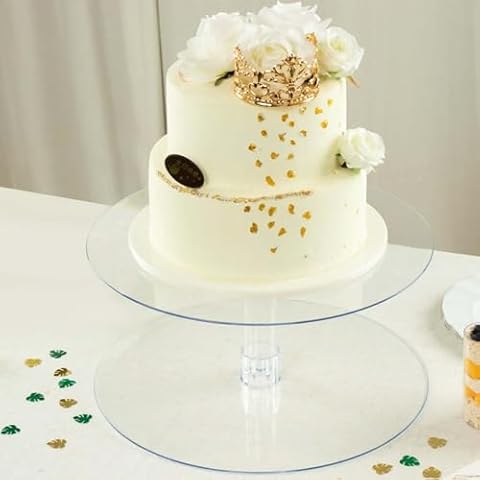 Efavormart 2-Tier Acrylic Cake Stand Cover