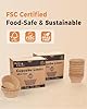 Bake Choice Non-Stick 400pcs Mini Cupcake Liners for Baking, Natural parchment muffin liners for Mini Muffin Pan, Cupcake Pan, Food Grade, Non Stick, Greaseproof #3