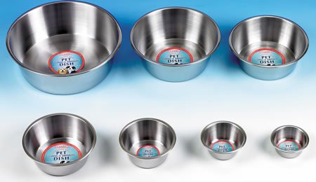Stainless Steel Dog Bowl - Classic Extra Large : (5QT) 10.75''