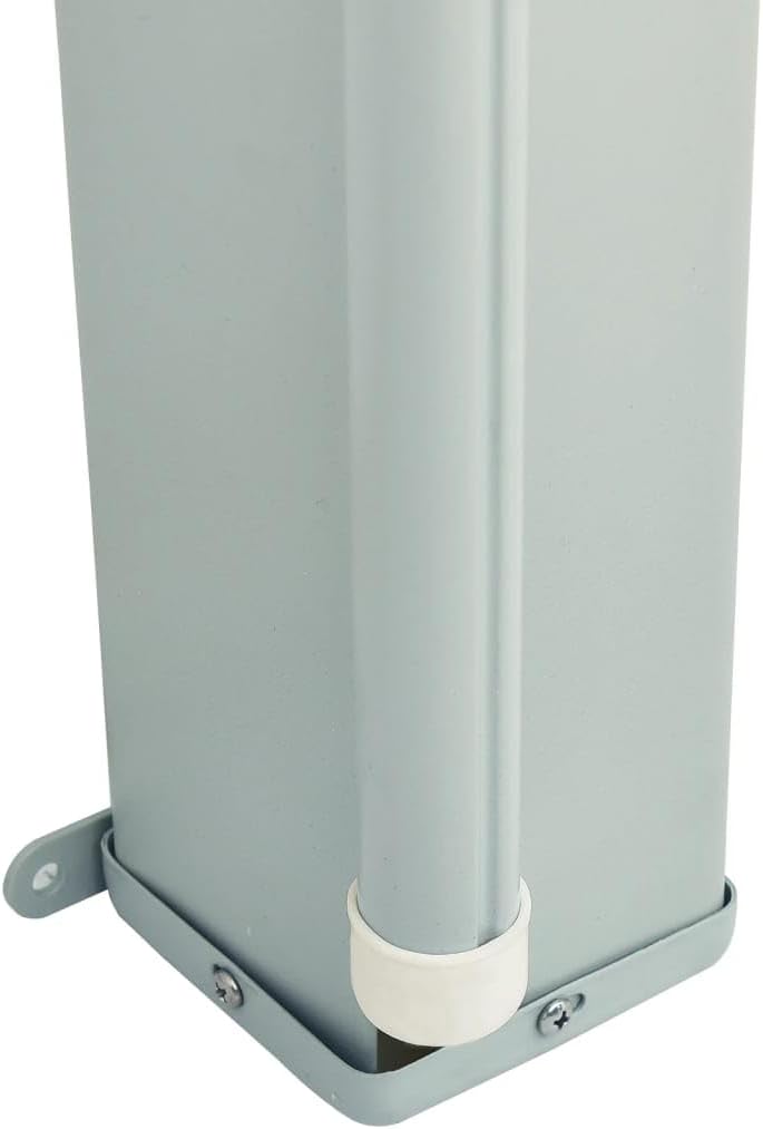 vidaXL Garden Awning Extendable 117 x 600 cm, Black, Side Screen, Garden Screen