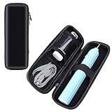 【Portátil】Este estuche cepillo electrico adopta un diseño liviano y compacto, fácil de colocar en su bolsa de viaje cuando está de vacaciones o en un viaje de negocios. Correa de asa duradera y cremallera doble para un transporte conveniente, ideal para el uso diario o para viajar