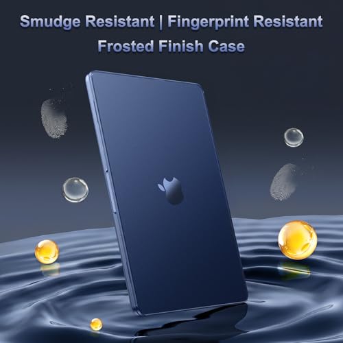 Image of MOSISO Compatible with MacBook Air 13 inch Case M5 2026 M4 M3 M2 2025-2022 A3449 A3240 A3113 A2681, 4 in 1 Kit Matte Hard Shell for MacBook Air 13.6 Case, Anti-Fingerprints&Ultra-Thin, Midnight Clear