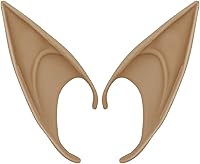 Vista 2 de Yilistore 2 pares de orejas de elfo, disfraz de Pixie orejas de duende puntiagudas suaves, accesorios de mascarada, orejas de hadas de Halloween