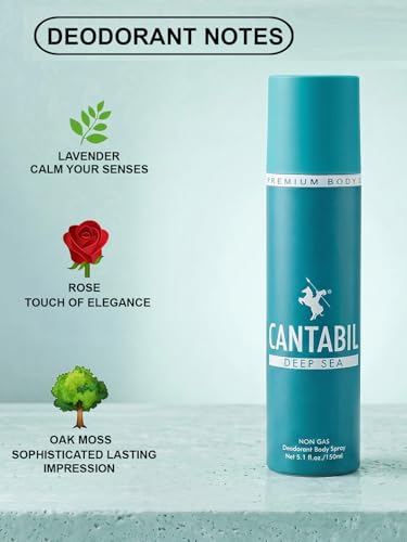 Image of Cantabil Deep Sea, Burnt Brick, Midnight Date Unisex No Gas Deodorant Body Spray | Combo Of 3 X 150ml With Lotus, Lavender, Citrus | Perfume Deo For Men & Women | Rakhi Gift for Brother