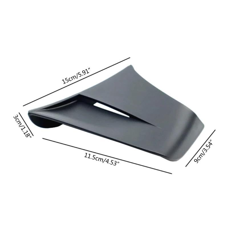 Spoiler carénage moto winglets noirs mat pour sorties et roadtrips