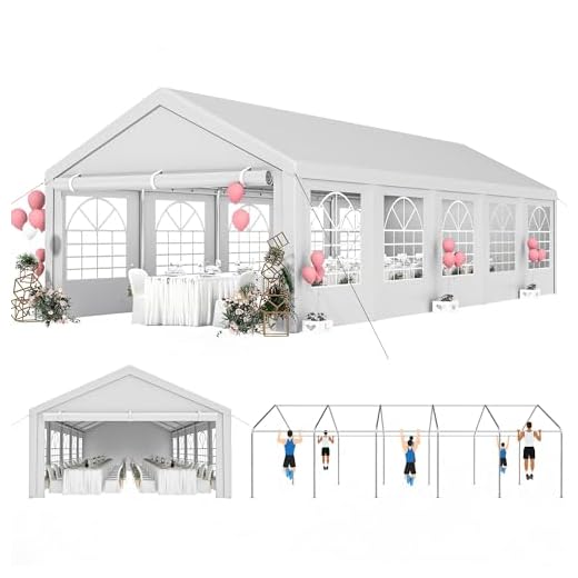 Best garden wedding tent Spacious 16x32ft Heavy Duty Party Tent