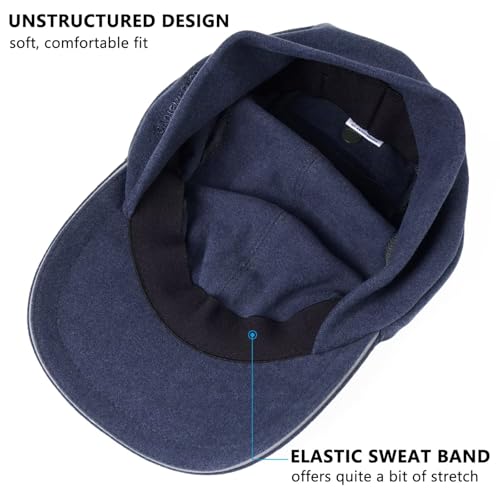 GADIEMKENSD Women's Winter Reflective Fleece Ponytail Hat with Drop Down Ear Warmer for Outdoor Activity Cap