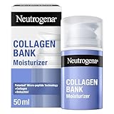 Neutrogena Collagen Bank Crema Idratante Viso, Crema Collagene viso con Tecnologia Micropeptidica brevettata e Bakuchiol anti-età per tutti i tipi di pelle, Formula leggera per uso quotidiano, 50 ml