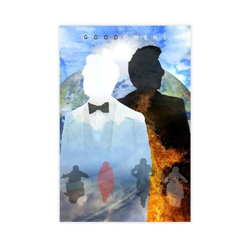 Impression sur toile Michael Sheen et David Tennant idee cadeau originale 40x60cm