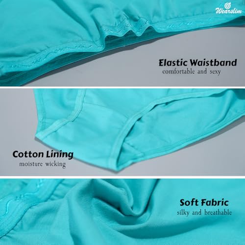 Image of Wearslim Premium Women Soft and Comfortable Women's Cotton Bikini No Show Panty | Ladies Invisible Breathable Briefs Soft Stretch Hipster Underwear