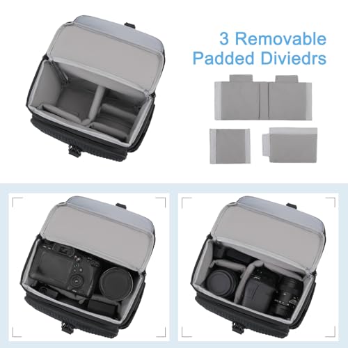 Bolso para cámara MOSISO para fotógrafos, negro miniatura 2
