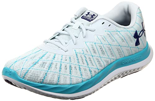 Under Armour UA W Charged Breeze 2, Visual Cushioning Mujer, 101 Gray Mist Blue Surf Sonar Blue, 37.5 EU