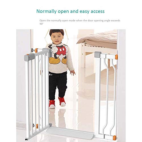Cancelletto di sicurezza per animali domestici – Barriera in metallo espandibile montata a pressione per scale e porte interne – Adatto a 97 – 104 cm – Recinzione sicura per animali domestici