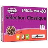 WHISKAS Katzenfutter Nassfutter Portionsbeutel Special Mix in Gelee 60 x 100g