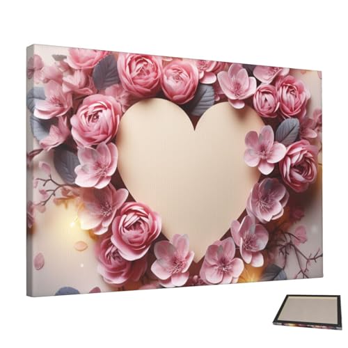Affiches decoratives fleurs et cœur pour creer un salon cosy et romantique