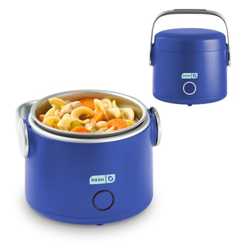 Image of DASH Hot2Go Personal Food Warmer, 20 oz Electric Lunch Box, Blue