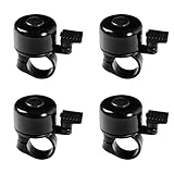 Fahrradklingel für Kinder, Mini Fahrradglocke, Fahrradklingel Mountainbike, Mini Fahrrad Klingel, Klingel Fahrrad aus Edelstahl, für Mountainbike E-Bike Kinderfahrrad Roller, 4 Stück