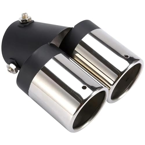 Tubo de escape doble universal para renovar el silenciador curvo de tu automóvil