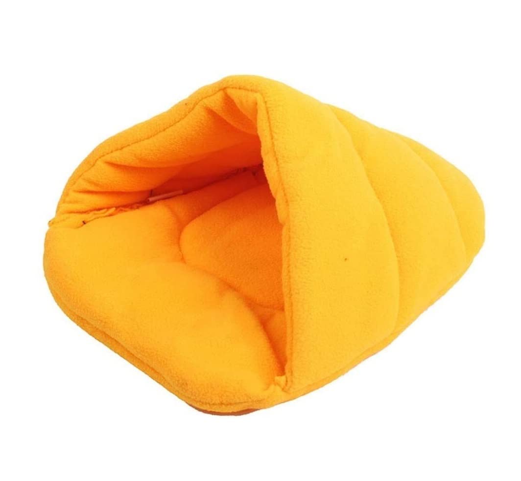 legowisko dla psa, Dom dla zwierząt śliczne wygodne produkty domowych łóżko psa dom kota jaskinia Sofa hodowla(Yellow,38 * 28cm)