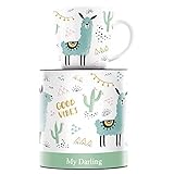 RITZENHOFF My Darling Kaffeebecher von Izabella Markiewicz, aus Porzellan, 300 ml, mit trendigen Motiven, 1 Stück (1er Pack)